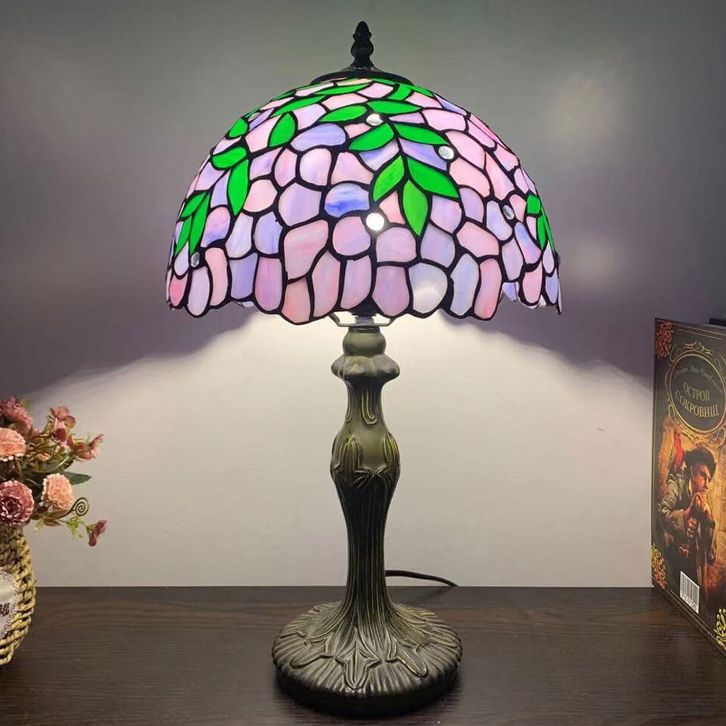 Alloy Stained Glass Table Lamp