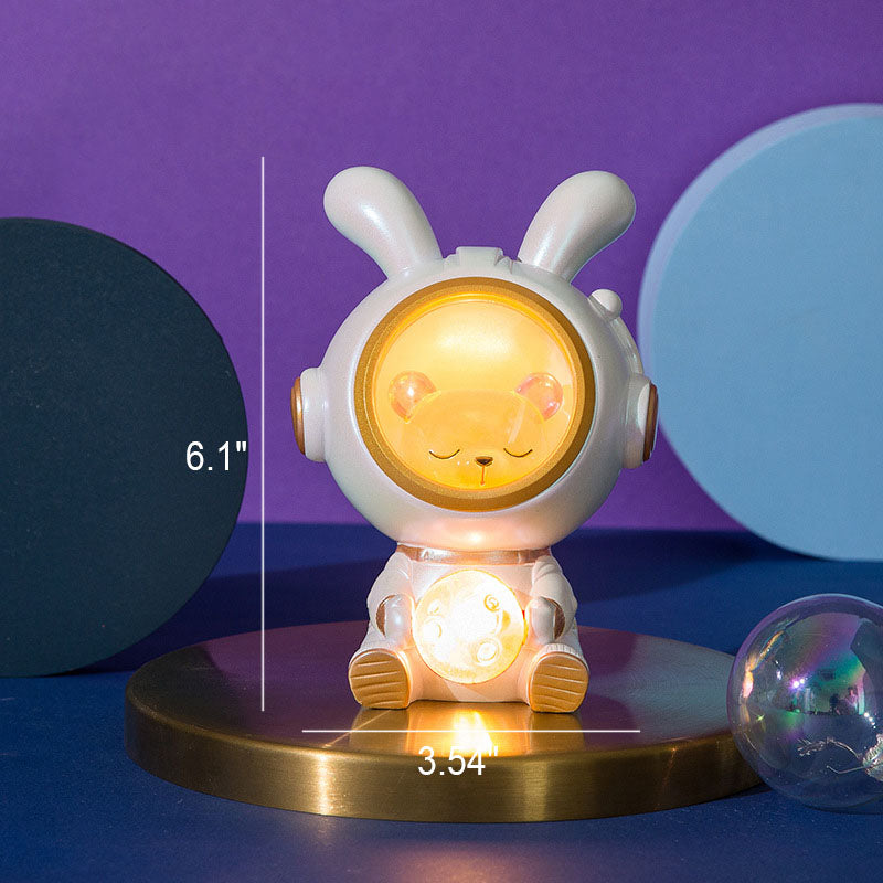 Astronaut Rabbit Duck Resin Table Lamp