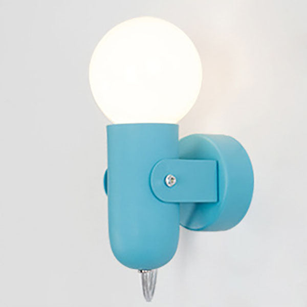 Solid Color Round Head Wall Lamp