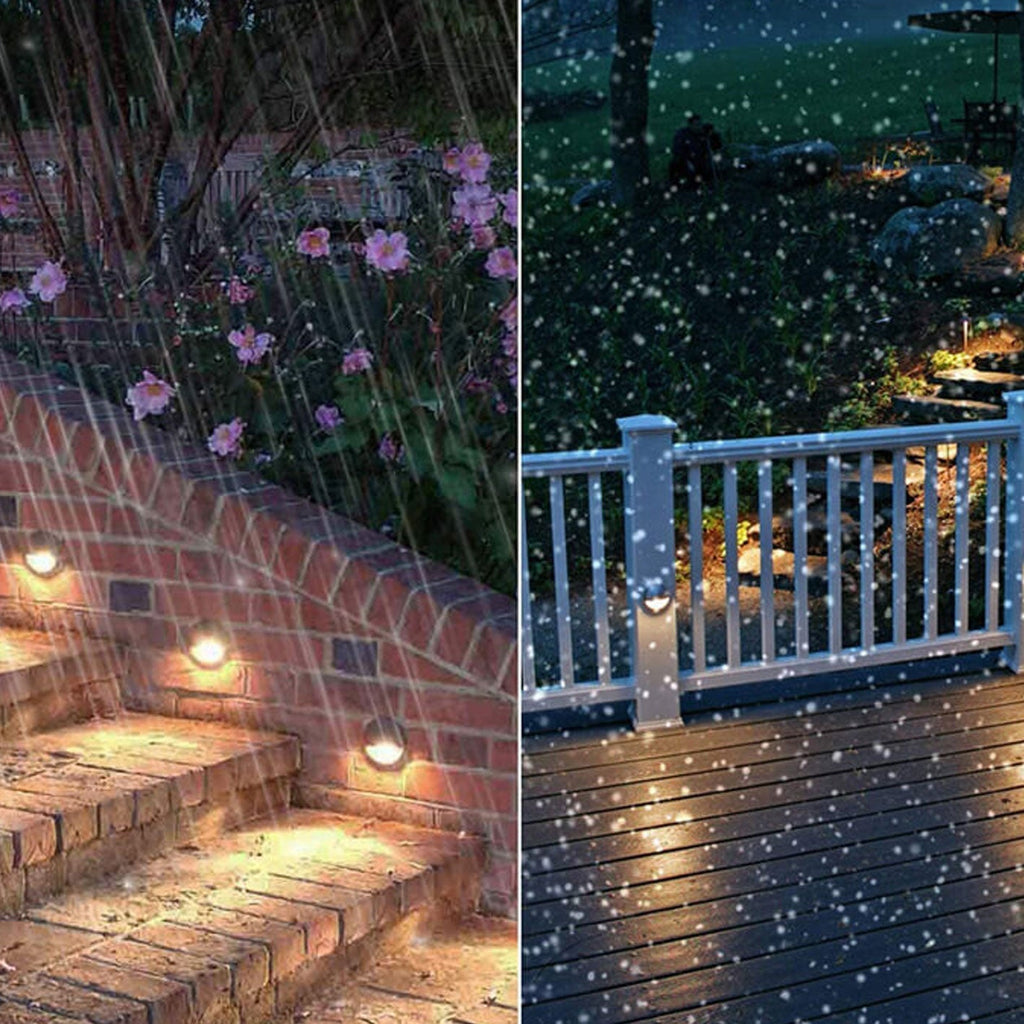Round Aluminum Stair Enclosure Outdoor Light