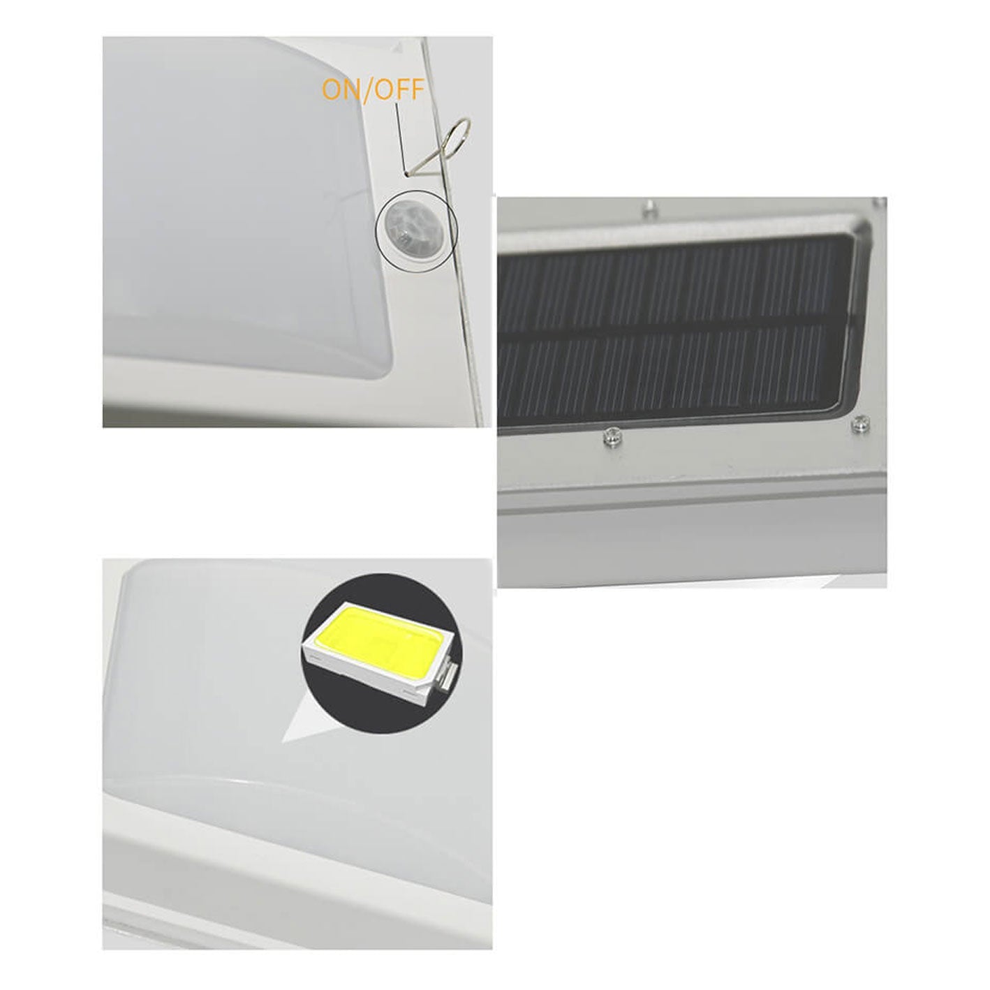 ABS Rectangular Body Sensing Outdoor Light