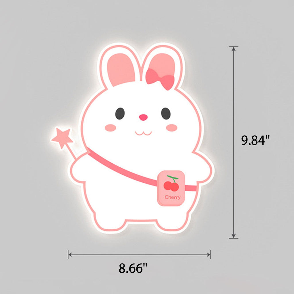 Cartoon Rabbit Unicorn Kids Wall Lamp