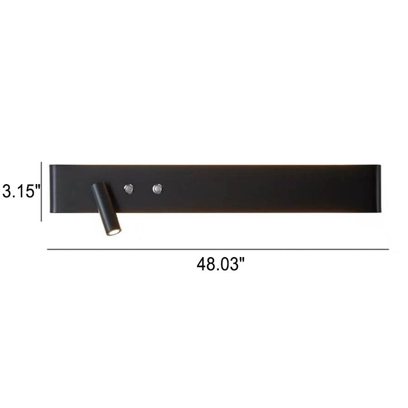 Rectangular Aluminum Iron Wall Lamp
