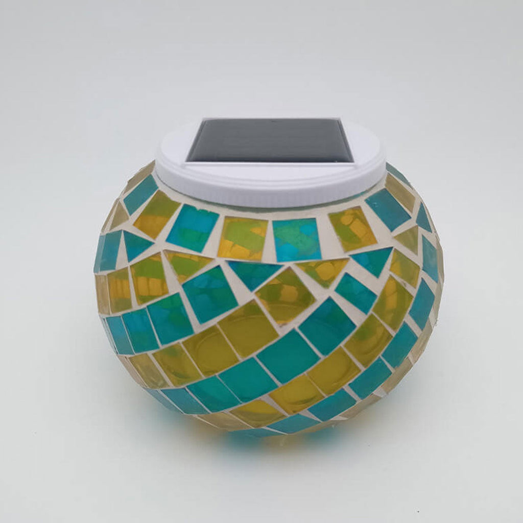 Stained Glass Spiral Pattern Outdoor Light