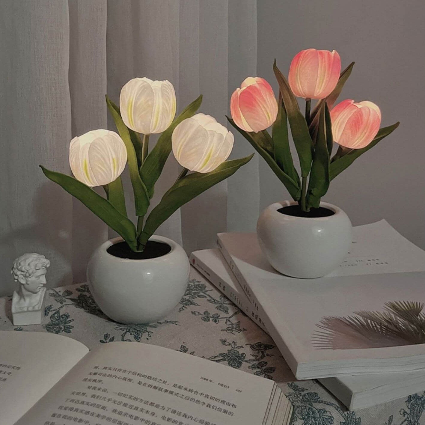 Tulip Night Simulated Flower Table Lamp