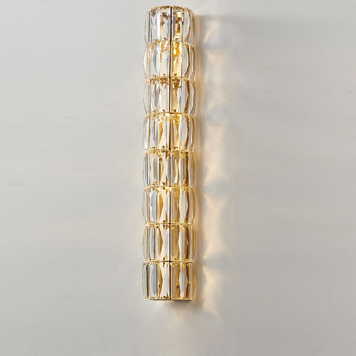 Crystal Column 6-Light Wall Lamp