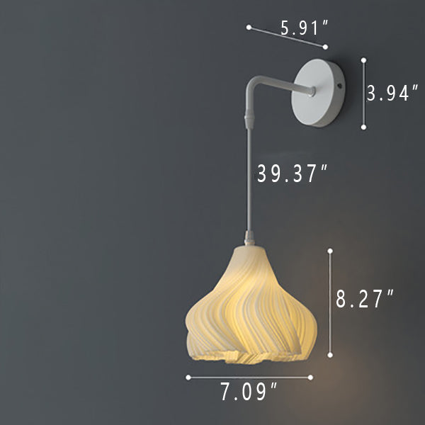 Three-dimensional Petal Design Wall Lamp