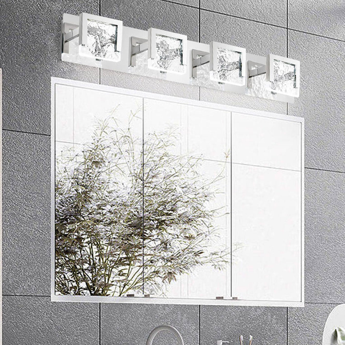 Glass Texture Acrylic Vanity Wall Lamp