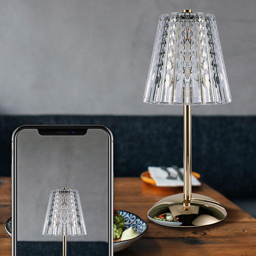 Aluminum Alloy Charging Night Table Lamp