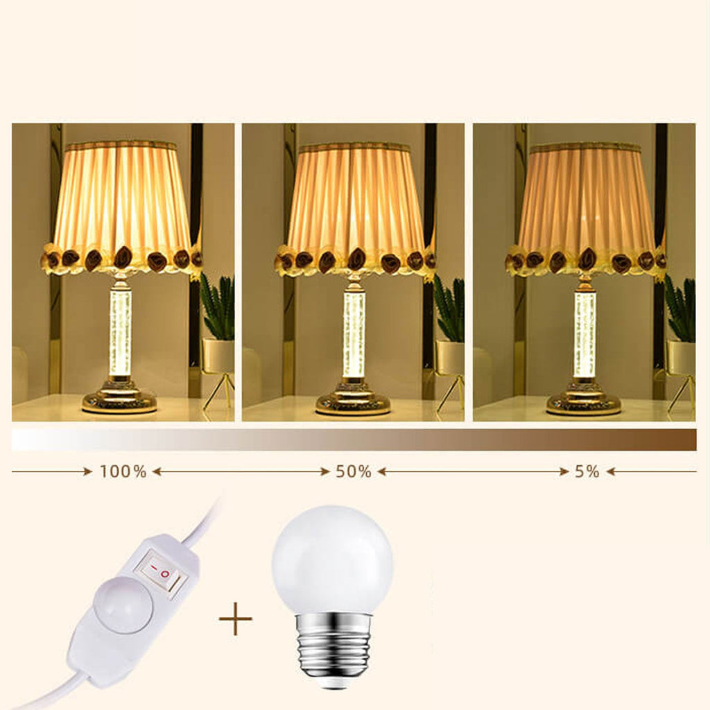 Crystal Brightness Remote Control Table Lamp