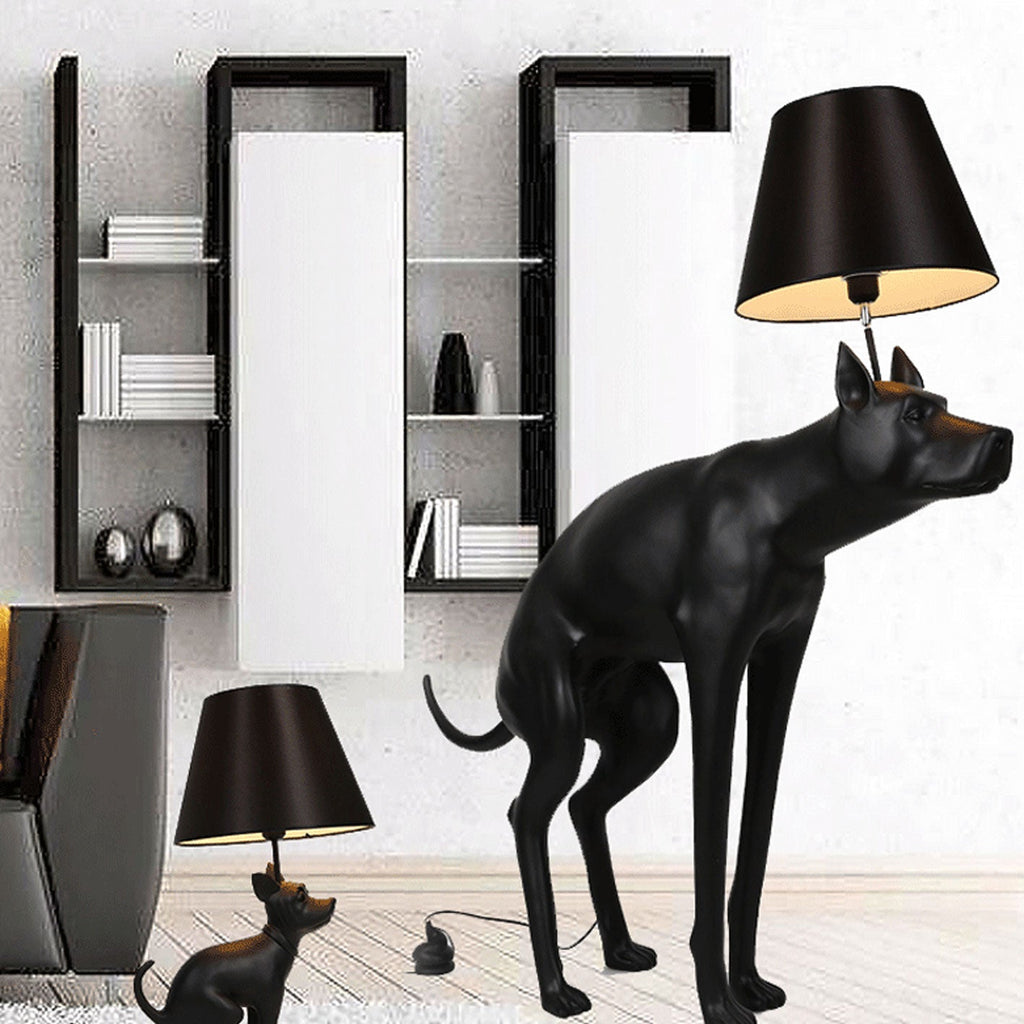 Dog Resin Table Lamp