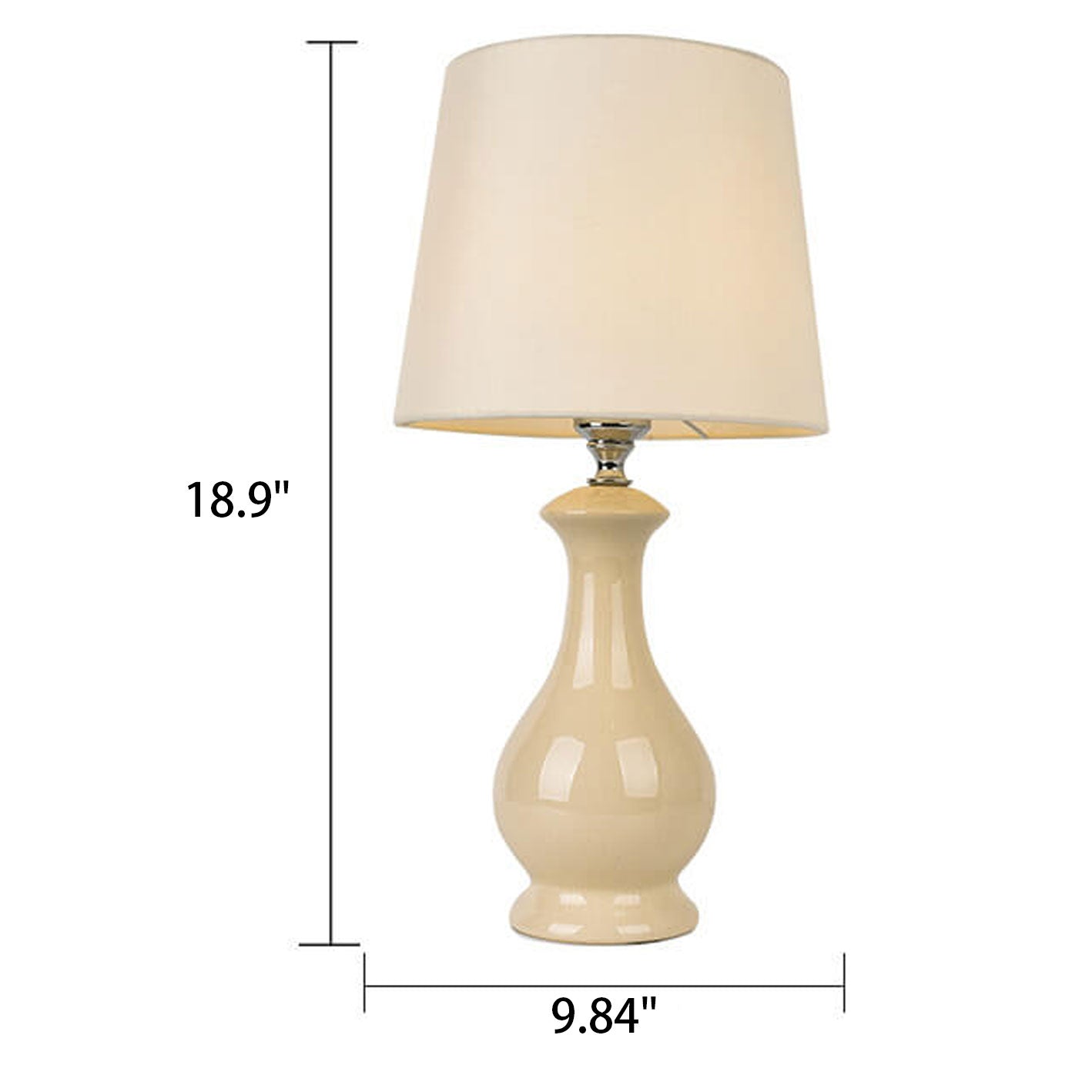 Ceramic Linen Fabric Table Lamp