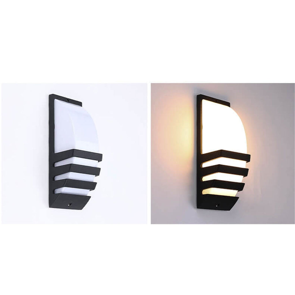 Curved Geometric Outdoor Light