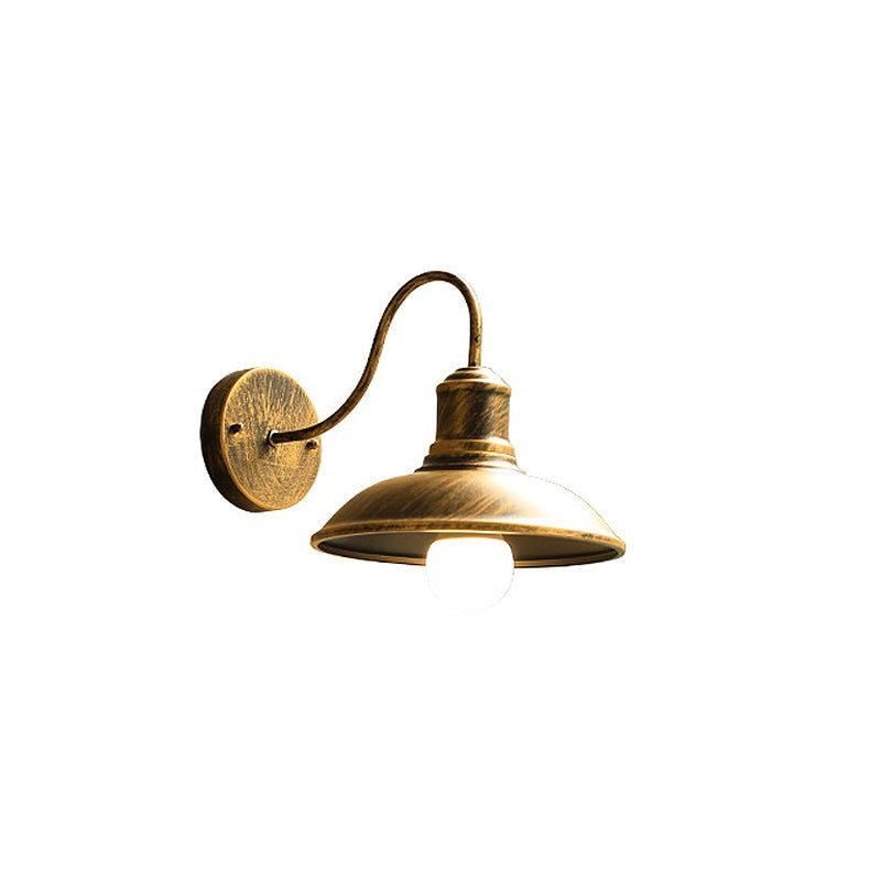 Loft Dome Iron Bent Outdoor Light