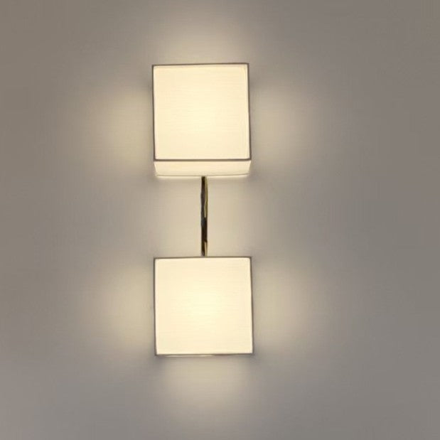 Square Fabric Living Room Wall Lamp