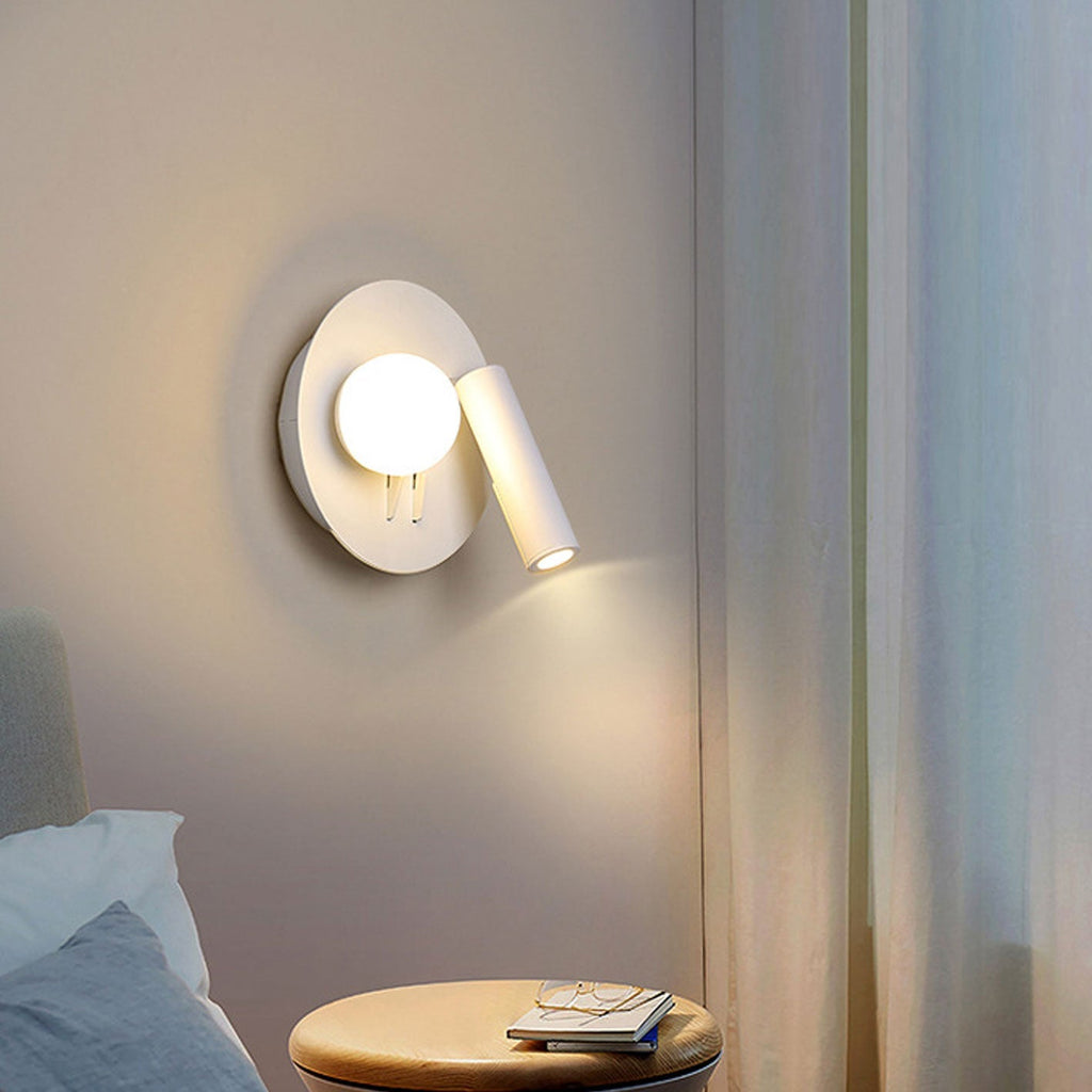 Round/Square Acrylic Iron Reading Wall Lamp