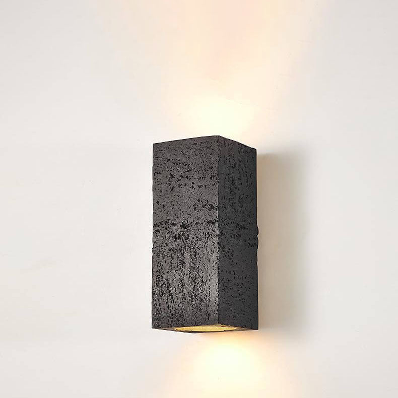 Square Column Hand Sculpted Wall Lamp