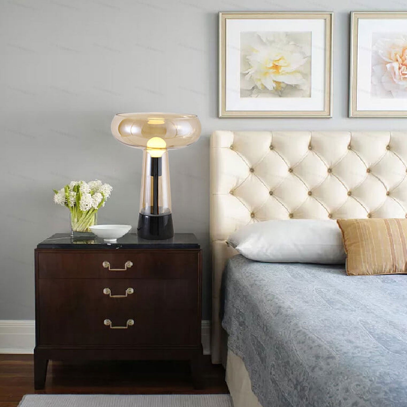 Glass Marble Table Lamp
