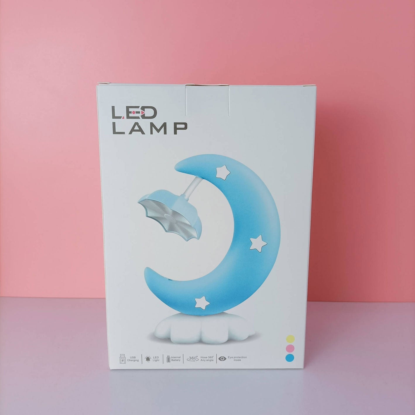 Cartoon Moon Boat Eye Table Lamp