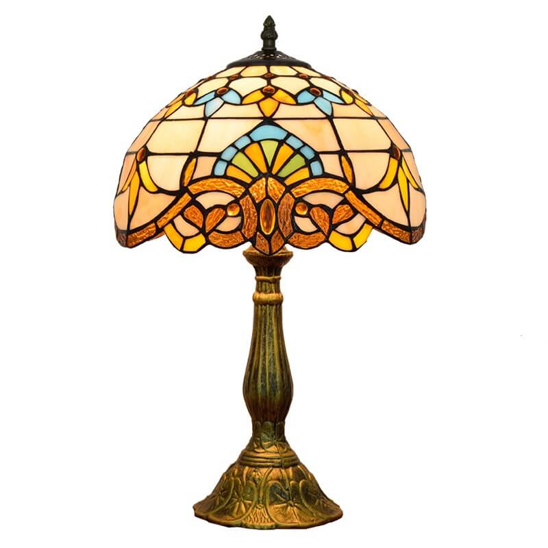 Stained Glass Baroque Table Lamp