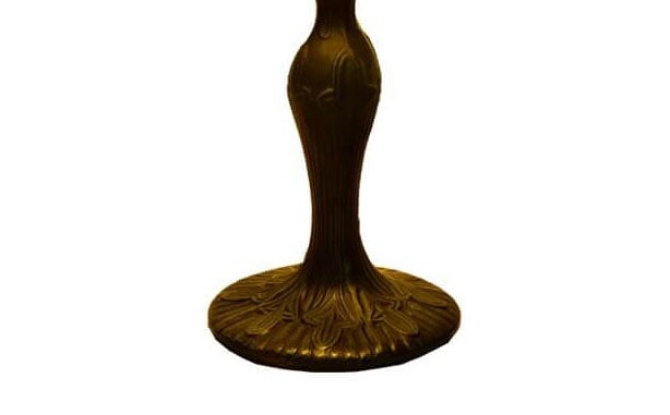 Style Red Tulip Stained Table Lamp