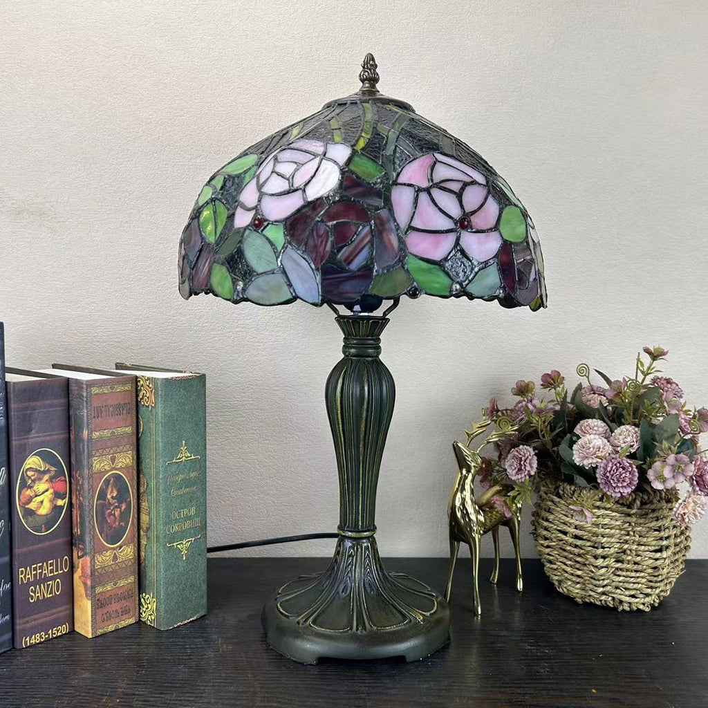 Round Dome Flower Alloy Table Lamp