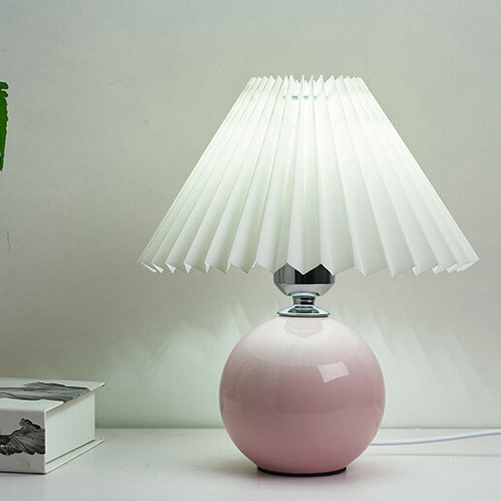 Ceramic Pleated Table Lamp