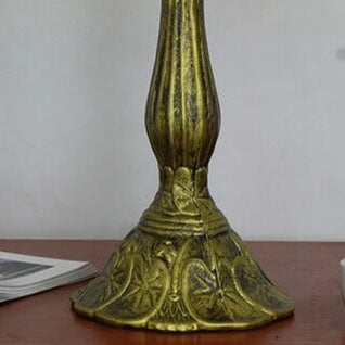 Stained Glass Grape Flower Table Lamp