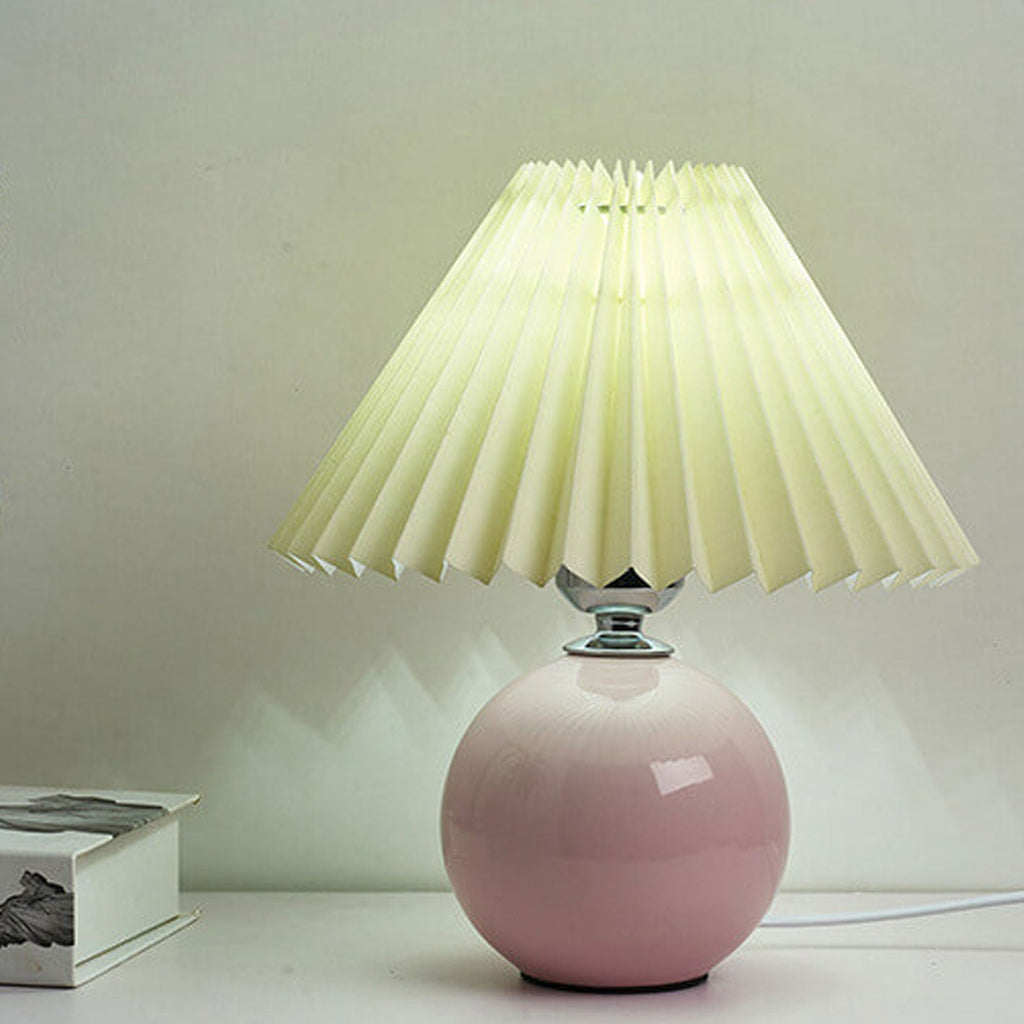 Ceramic Pleated Table Lamp