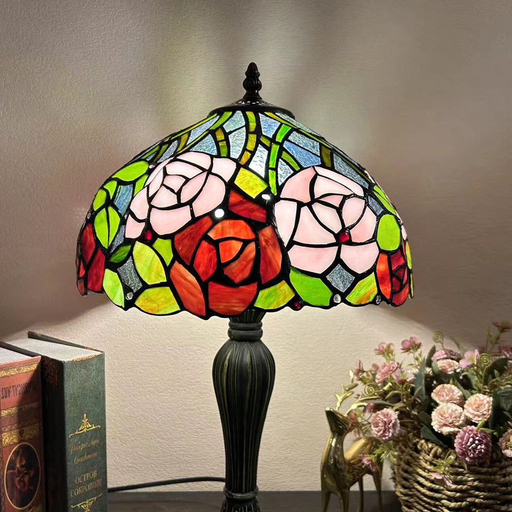 Round Dome Flower Alloy Table Lamp