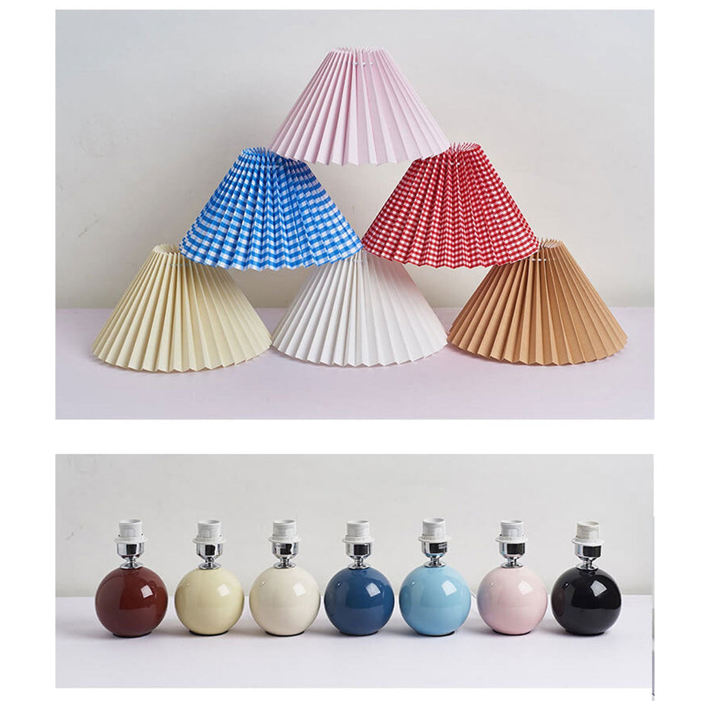 Ceramic Pleated Table Lamp