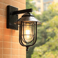 Bird Cage Iron Glass Outdoor Light