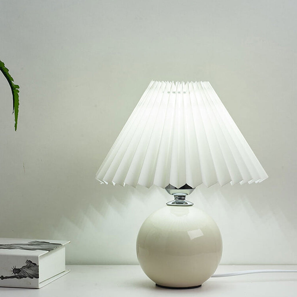 Ceramic Pleated Table Lamp