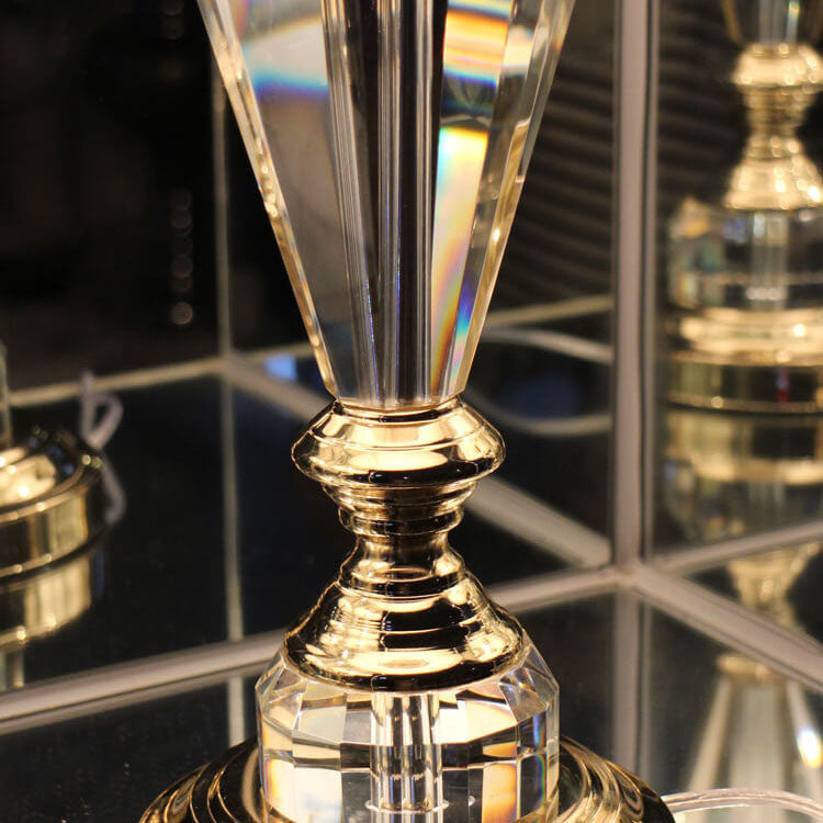 European-style Crystal Fabric Table Lamp