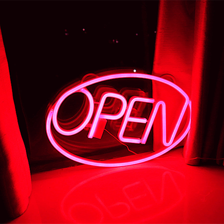 PS OPEN Neon Dining Outdoor Light