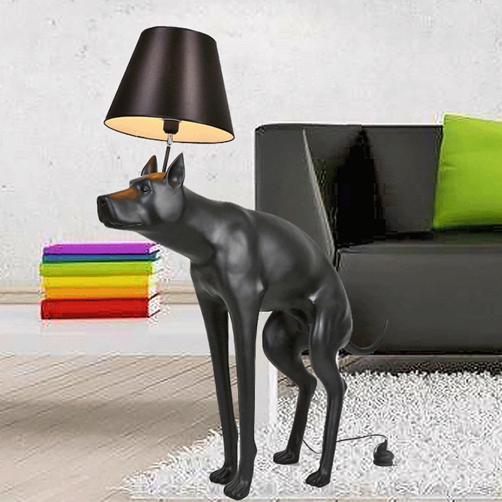Dog Resin Table Lamp