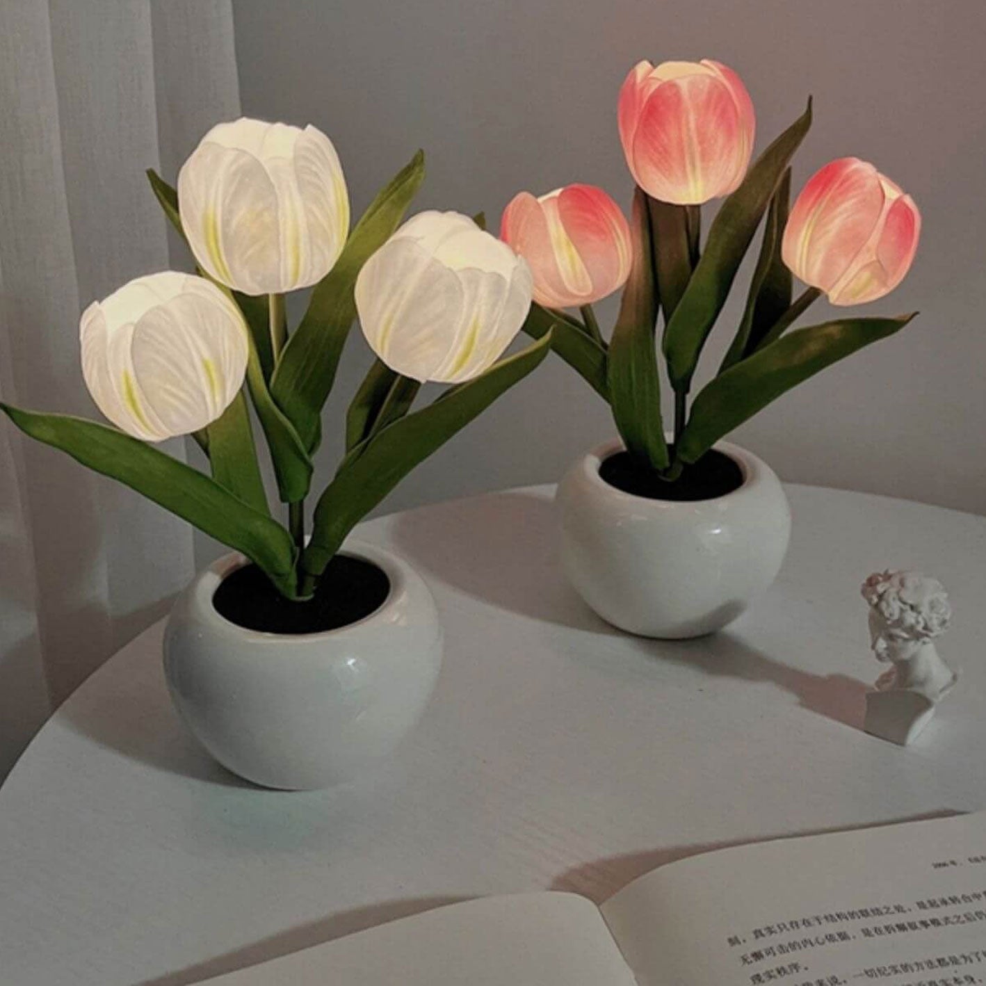 Tulip Night Simulated Flower Table Lamp