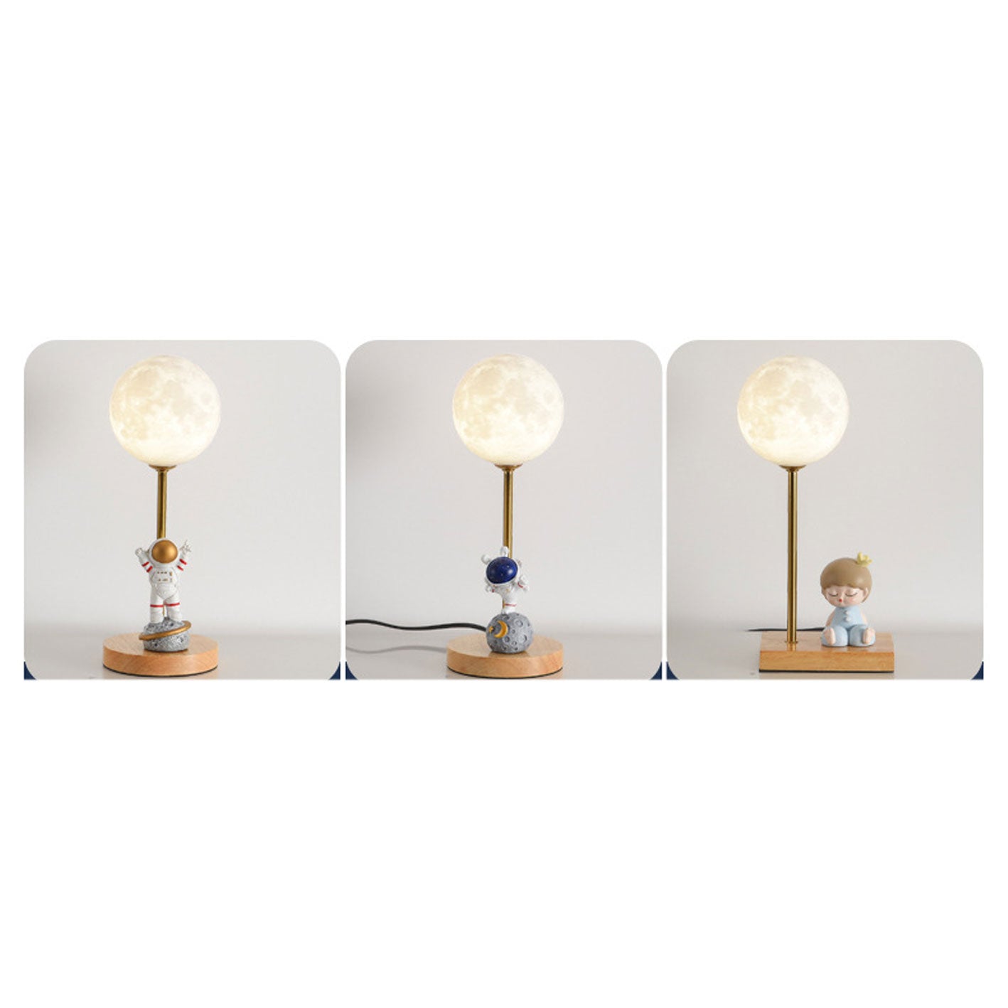 3D Printed Moon Decorative Table Lamp