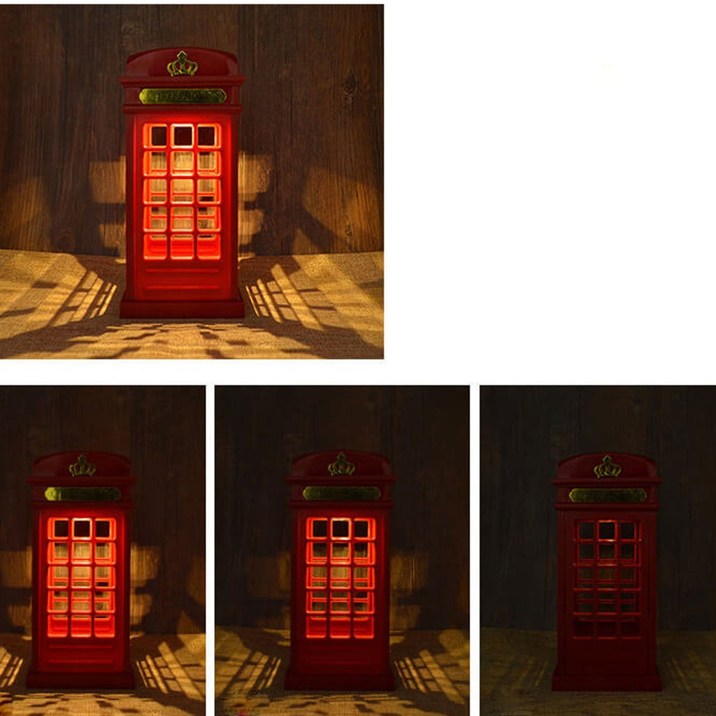 Touch British Phone Booth Table Lamp