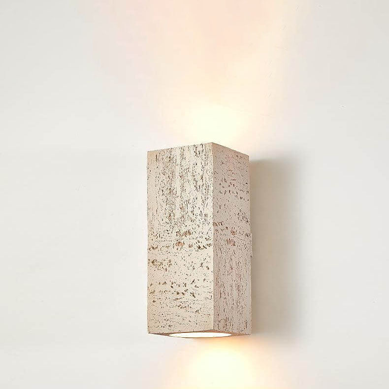 Square Column Hand Sculpted Wall Lamp