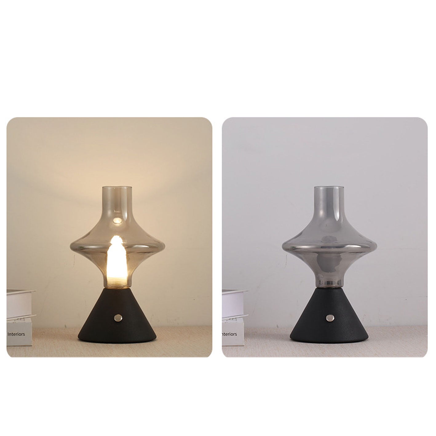 High Boron Glass Charging Table Lamp