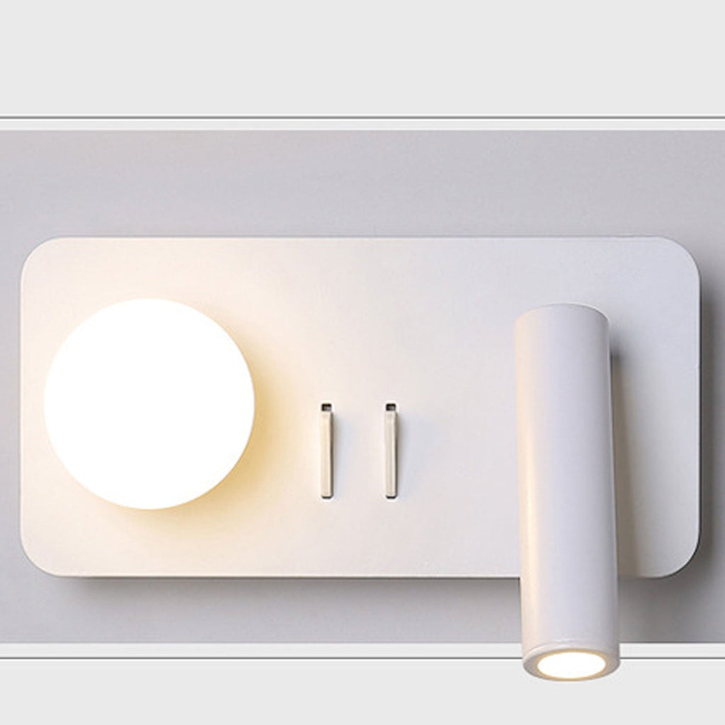 Round/Square Acrylic Iron Reading Wall Lamp