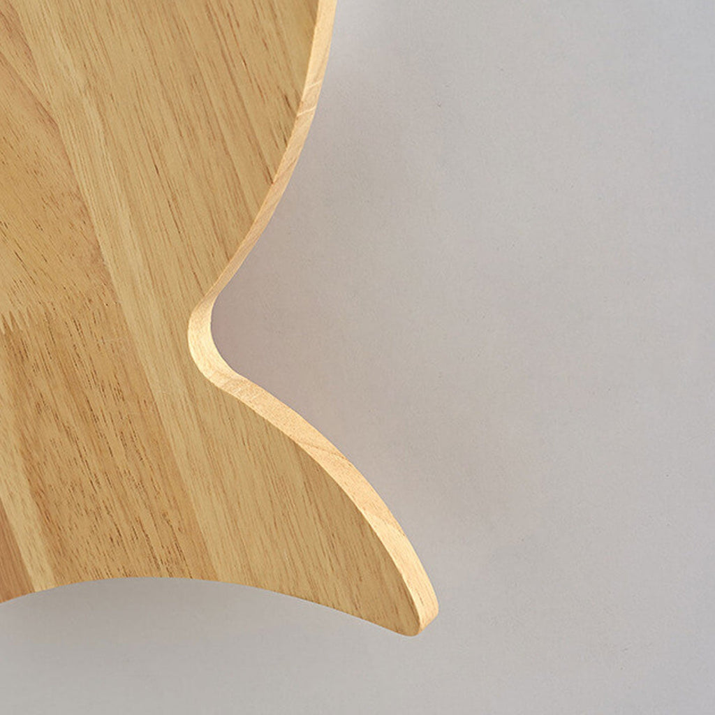 Oak Acrylic Fish Wall Lamp
