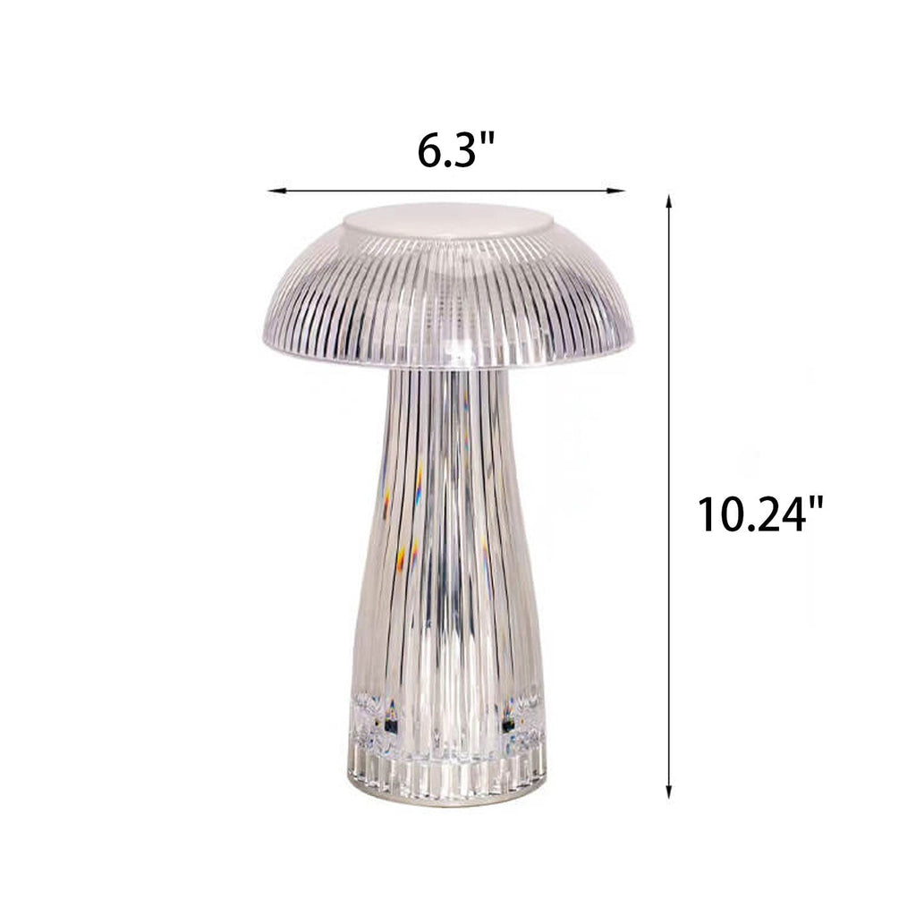 Mushroom PMMA Dazzling Touch Table Lamp