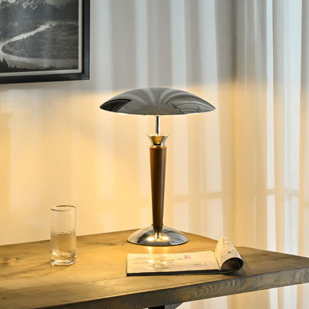 Solid Wood Hardware Table Lamp