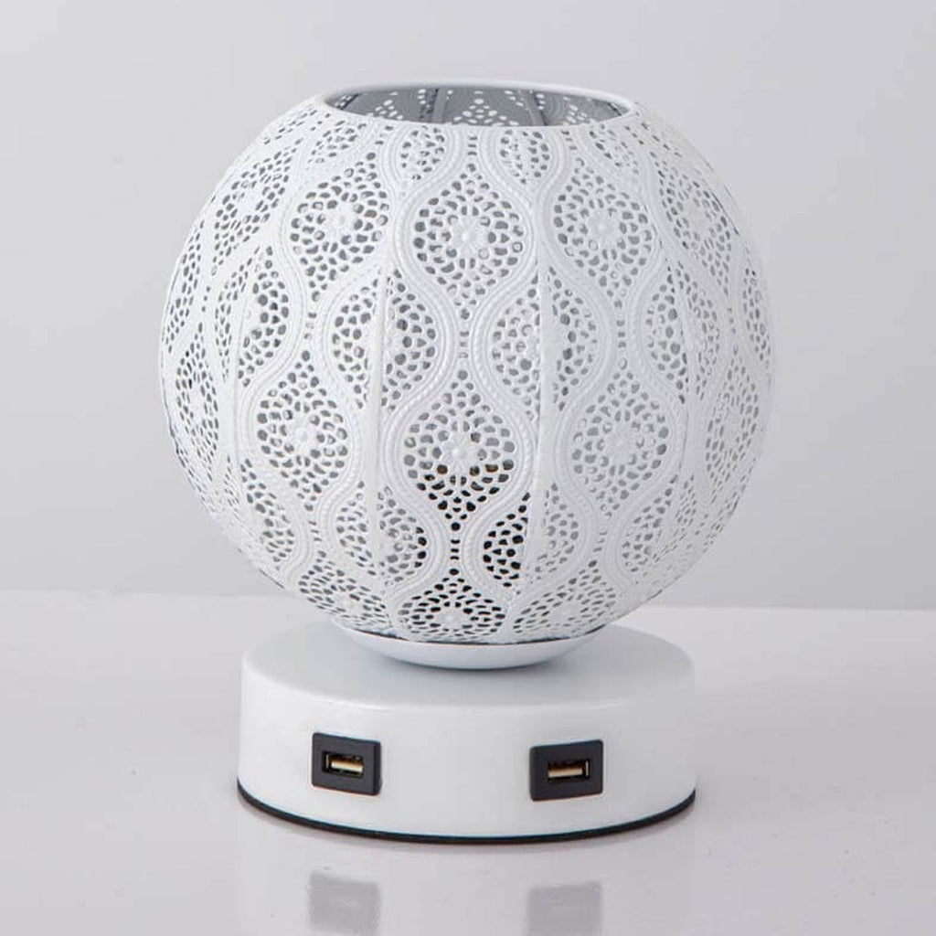 Spherical Metal Projection Decorative Table Lamp