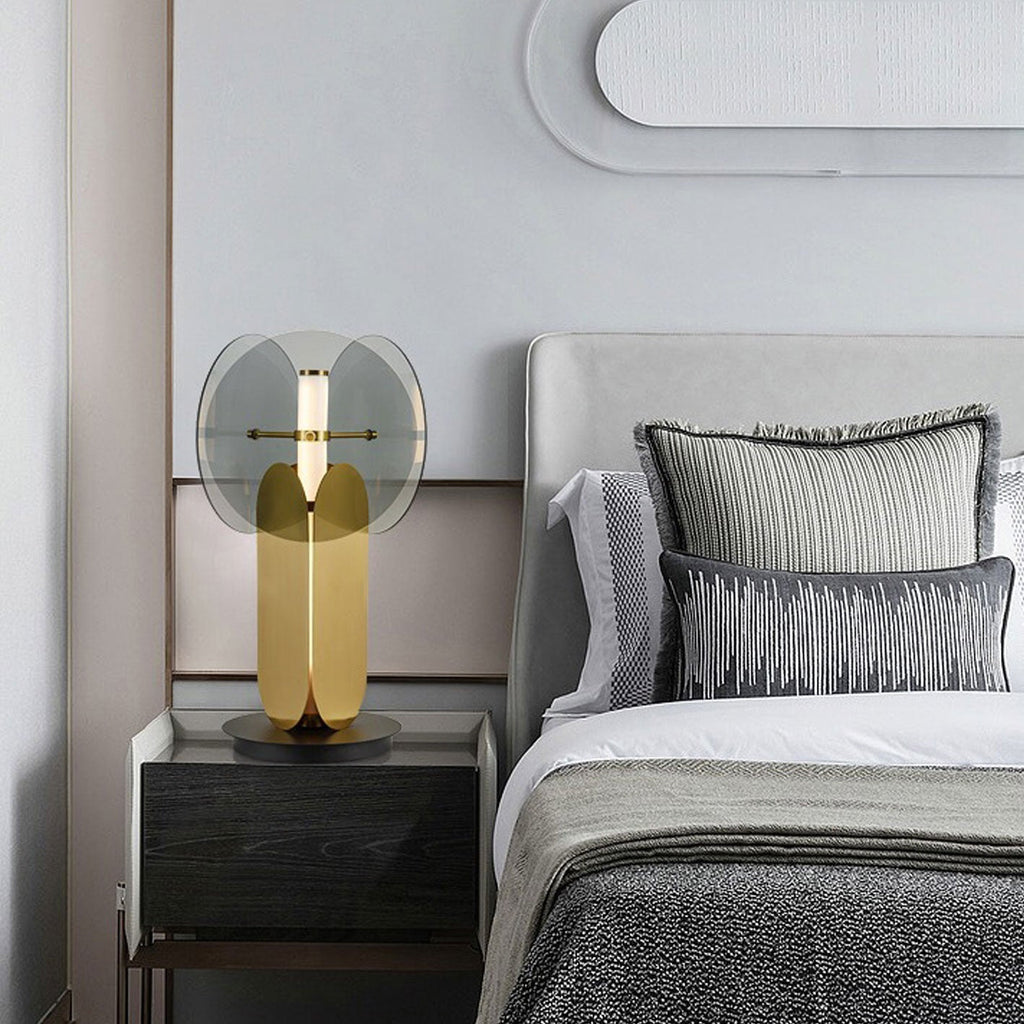 Splicing Glass Iron Table Lamp