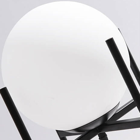 Glass Round Ball Iron Table Lamp