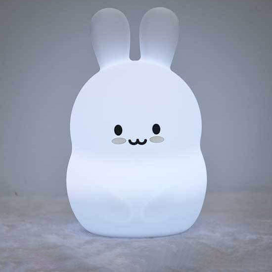 Cute Rabbit Pat Silicone Table Lamp