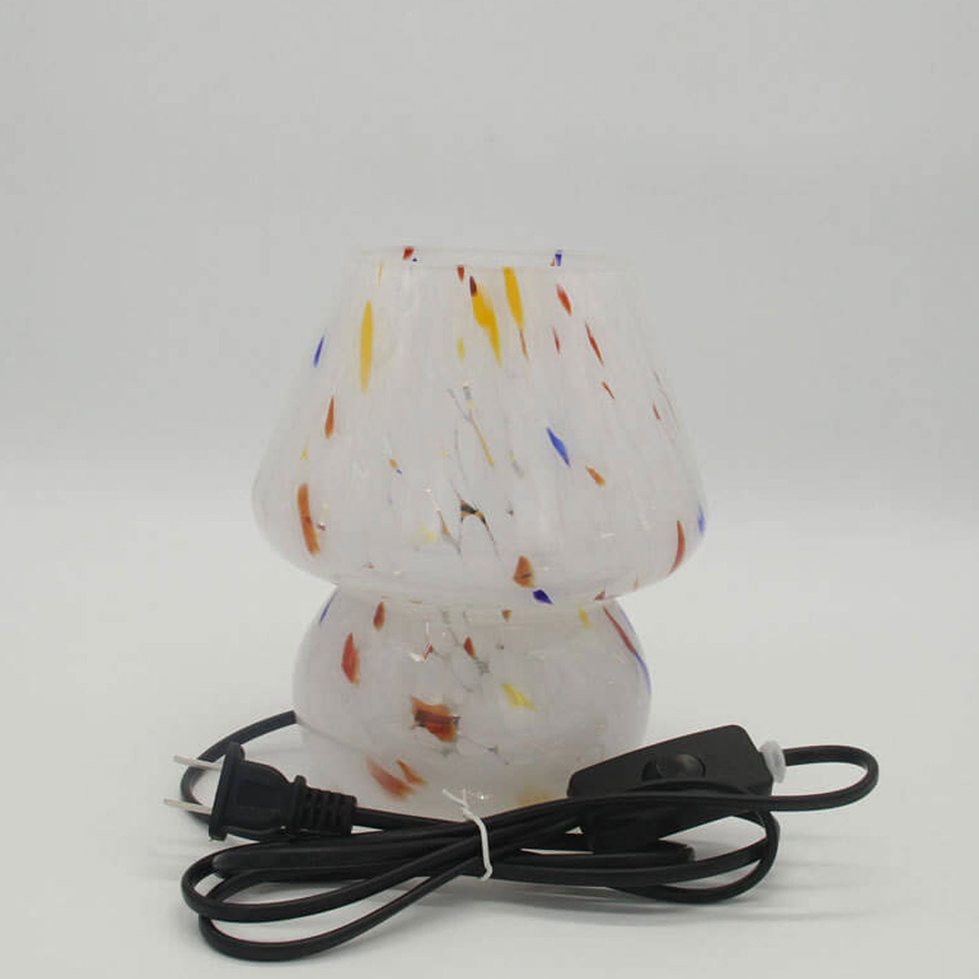 Stained Ink Glass Mushroom Table Lamp
